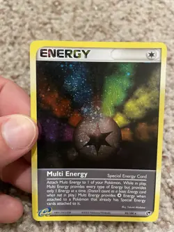 Pokemon TCG ex League promo Sandstorm Multi Energy 93/100 Holo Mint *SWIRL* - Image 1