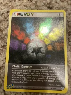 Pokemon TCG ex League promo Sandstorm Multi Energy 93/100 Holo Mint *SWIRL* - Image 2