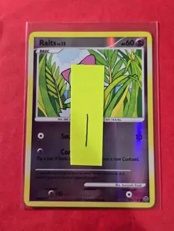 2007 Pokemon Diamond and Pearl Secret Wonders Reverse Foil #102 Ralts, C, cd1 - Image 3