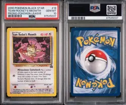 Pokemon Team Rocket's Meowth #18 - Black Star Promo 2000 - PSA 10 GEM MINT - Image 3