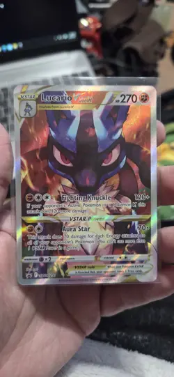 Lucario VSTAR SWSH291 NM Sword & Shield Holo Promo Pokemon - Image 1