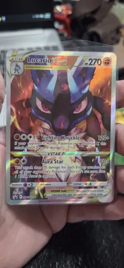 Lucario VSTAR SWSH291 NM Sword & Shield Holo Promo Pokemon - Image 5