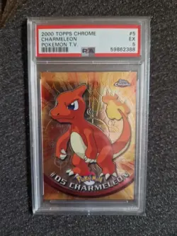 2000 Pokemon Topps Chrome Charmeleon #5 PSA 5 EXCELLENT - Image 1