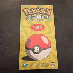 1999 Topps Trading Cards Pokemon 1 of 5 JUMBO PIKACHU CHROME Holo Rare Vintage - Image 2