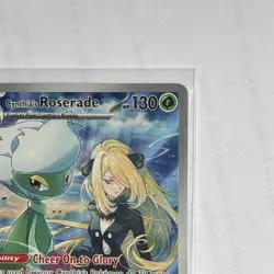 Pokemon TCG Destined Rivals Cynthia’s Roserade 184/182 Illustration Rare - Image 4