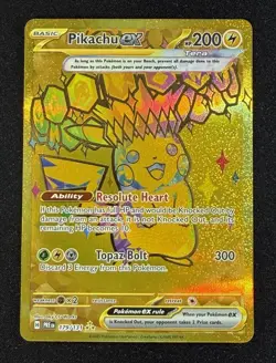 The Pokemon Company Pikachu ex 179/131 Prismatic Evolutions Hyper Rare Holo EN - Image 1