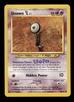 Pokemon TCG Neo Destiny Unown 86/105 - Image 1
