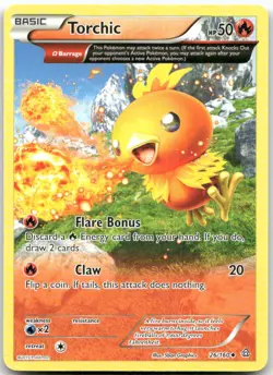 Torchic 26/160 Uncommon Primal Clash Pokemon LP - Image 1