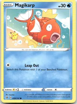 Magikarp 039/192 Common Rebel Clash Pokemon LP - Image 1