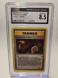 Mysterious Fossil Pokemon Trainer (1999) 62/62 CGC 8.5 NM/MINT+ - Image 1