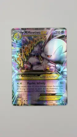 2015 Pokemon M Mewtwo EX 64/162 Ultra Rare Full Art Holo XY BREAKthrough LP - Image 1