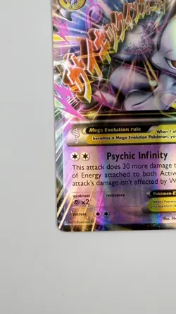 2015 Pokemon M Mewtwo EX 64/162 Ultra Rare Full Art Holo XY BREAKthrough LP - Image 2
