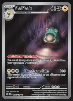 Bellibolt 201/197 Illustration Rare Obsidian Flames Pokemon Holo Near Mint - Image 1