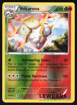 Volcarona - 15/114 - Rare Reverse Holo - Steam Siege - Pokemon Card - Image 1