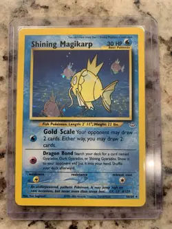 Pokemon TCG Shining Magikarp Neo Revelation Holo Card 66/64 LP - Image 1