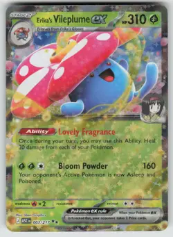 Erika's Vileplume ex Holo 003/217 Double Rare Ascended Heroes Pokemon NM - Image 1