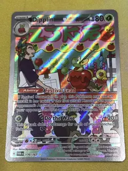 PokemonTCG Dipplin 170/167 Illustration Rare SV06: Twilight Masquerade Near Mint - Image 1