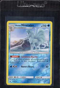 Alolan Ninetales 28/147 Reverse Holo - Burning Shadows - Pokemon TCG - Image 1