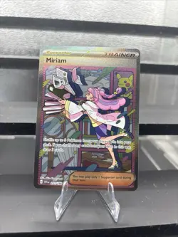 Pokemon TCG Miriam Trainer Full Art Holo Scarlet & Violet Base Set 251/198 - Image 1