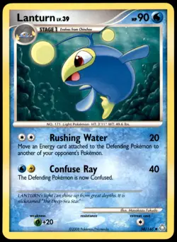 Lanturn 58/146 Uncommon Legends Awakened Pokemon Moderately Played - Image 1