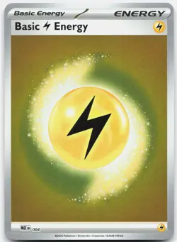 Basic Lightning Energy 004 Mega Evolution Energies Pokemon Reverse Holo NM - Image 1