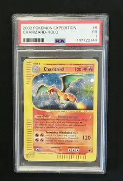 Charizard 6/165 Expedition Holo Rare #6 Pokemon e-Reader 2002 PSA 1 - Image 1