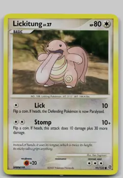 Lickitung 91/132 Common Secret Wonders Pokemon Near Mint - Image 1