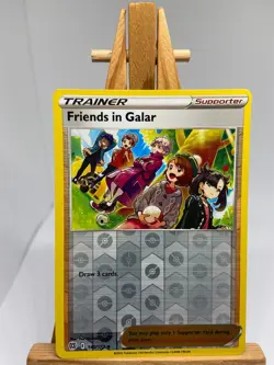 Friends In Galar - Reverse Holo - Brilliant Stars 140/172 - NM - Pokemon - Image 1