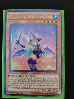 YuGiOh! Chocolate Magician Girl MVP1-EN052​​ Ultra Rare 1st Edition Near Mint NM - Image 1