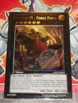 Carte YU GI OH NUMERO 25 : FORCE FOCUS GAOV-FR045 ULTIMATE RARE - Image 1