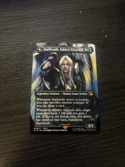MTG - Sephiroth, Fabled SOLDIER (0317) (Borderless) M FINAL FANTASY 317 NM - Image 1