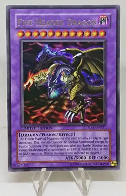 Yu-Gi-Oh Five-Headed Dragon SD09-ENSS1 Ultra Rare Limited Edition - Image 1