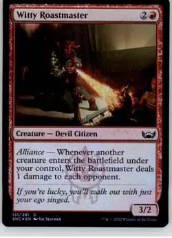 Witty Roastmaster - Streets of New Capenna - 131 - Foil NM Magic: The Gathering - Image 1