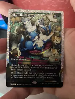 MTG English Doubling Season (Showcase) (Fracture Foil) NM Foil Foundations - Image 1