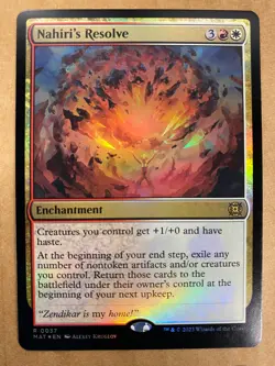 MTG 1x FOIL Nahiri's Resolve 37 March of the Machine: The Aftermath Magic x1 NM - Image 1