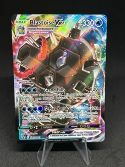 Pokemon TCG-Blastoise VMAX Black Star Promo Card SWSH103 NM - Image 1