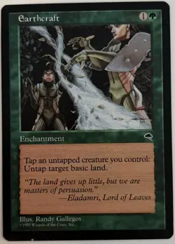 MTG Earthcraft Tempest Reserved List LP Rare - Image 1