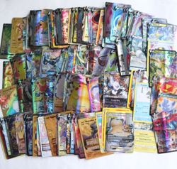 Pokemon Fan Art Custom Collection Card Bundle x130 Cards Shiny Foil Gold - Image 1