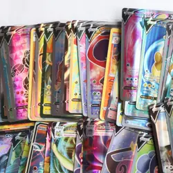 Pokemon Fan Art Custom Collection Card Bundle x130 Cards Shiny Foil Gold - Image 3