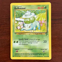Bulbasaur 67/130 Common Base Set 2 Pokemon Card - Image 1