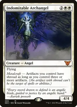 Indomitable Archangel NonFoil Neon Dynasty Commander 85 NM MTG - Image 1