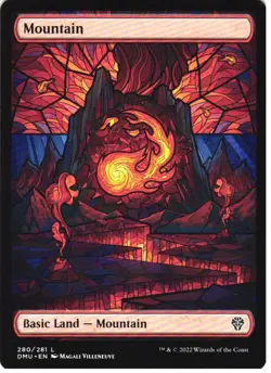 MOUNTAIN (SHOWCASE) 280 LAND DOMINARIA UNITED MAGIC: THE GATHERING LP - Image 1