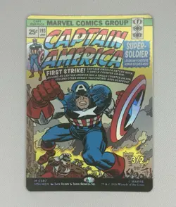 Magic: Captain America, Super-Soldier Foil MSH 0387, Mythic - Image 1