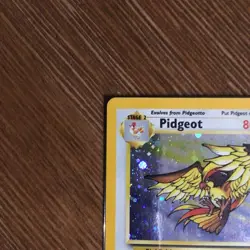 Pokemon TCG Pidgeot Holo Rare Card 14/130 Base Set 2 - Image 2