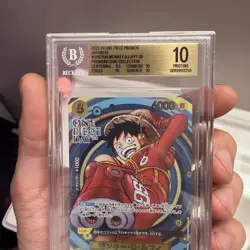 2024 One Piece Promo Japanese Monkey D Luffy PCC One Piece Day BGS 10 PRISTINE - Image 2