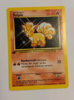 1st Edition Vulpix 68/102 - NM Near Mint - German Base Set Pokemon Card - Image 1