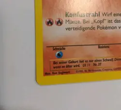 1st Edition Vulpix 68/102 - NM Near Mint - German Base Set Pokemon Card - Image 5