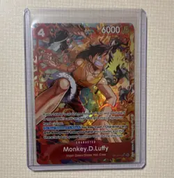 Bandai One Piece Card Game Monkey D. Luffy OP06-015 Secret Rare Alt Art Foil - Image 1