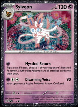 Sylveon SVP 172 SVP172 Cosmo Cosmos Holo Tech Promo English Pokemon Card (LP) - Image 1