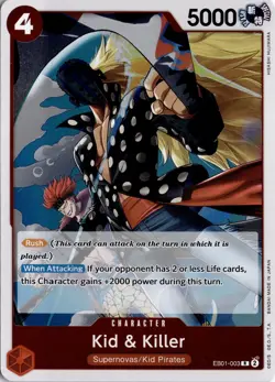 Kid & Killer R Extra Booster: Memorial Collection EB01-003 One Piece TCG - Image 1
